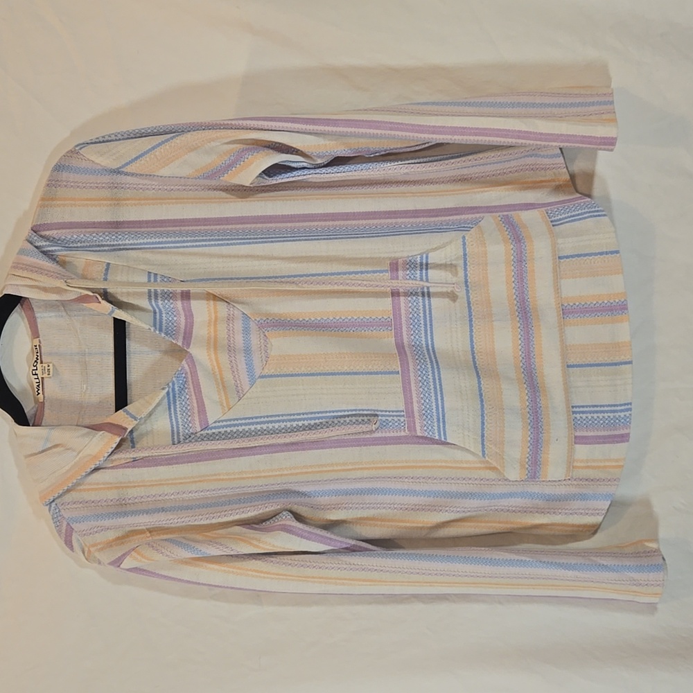 Wallflower Striped Pullover Hoodie Jacket Size M